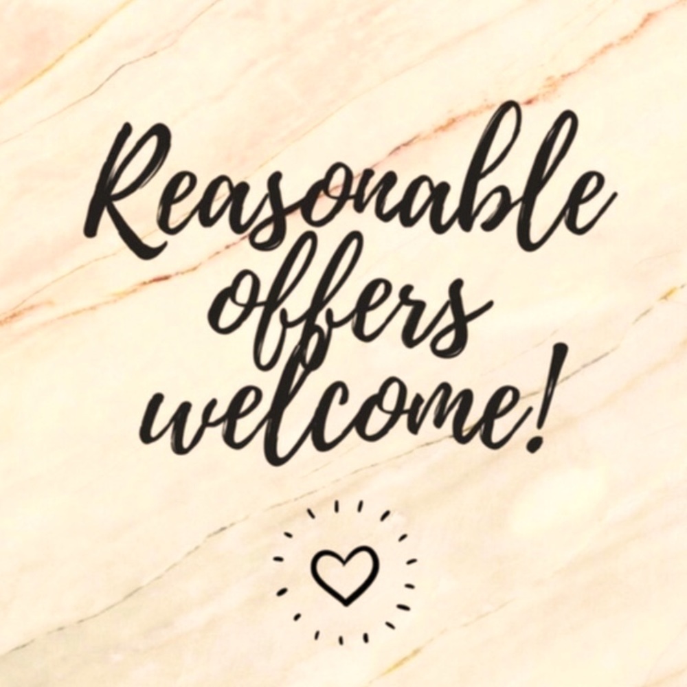 Reasonable offers welcome! 💛